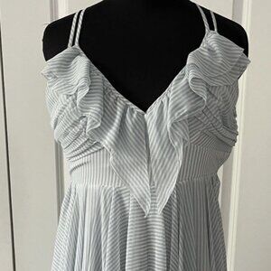 GUESS Summer Julia Mini Dress Ruffle Spaghetti Strap